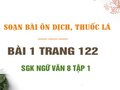 Bài 1 trang 122 SGK Ngữ văn 8 tập 1 