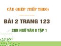 Bài 2 trang 123 SGK Ngữ văn 8 tập 1 