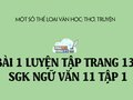 Bài 1 luyện tập trang 136 SGK Ngữ văn 11 tập 1