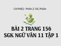 Bài 2 trang 156 SGK Ngữ văn 11 tập 1