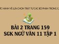 Bài 2 trang 159 SGK Ngữ văn 11 tập 1