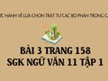 Bài 3 trang 158 SGK Ngữ văn 11 tập 1