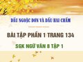 Bài tập phần 1 trang 134 SGK Ngữ văn 8 tập 1