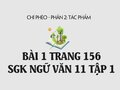 Bài 1 trang 156 SGK Ngữ văn 11 tập 1