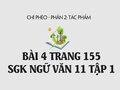 Bài 4 trang 155 SGK Ngữ văn 11 tập 1