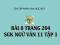 Bài 8 trang 204 SGK Ngữ văn 11 tập 1
