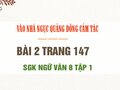Bài 2 trang 147 SGK Ngữ văn 8 tập 1 