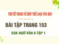 Bài tập trang 153 SGK Ngữ văn 8 tập 1