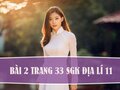 Bài 2 trang 33 SGK Địa lí 11