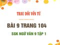 Bài 9 trang 104 SGK Ngữ văn 9 tập 1 
