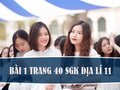 Bài 1 trang 40 SGK Địa lí 11