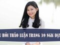 Câu hỏi thảo luận trang 39 SGK Địa lí 11