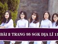 Bài 2 trang 95 SGK Địa lí 11