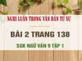 Bài 2 trang 138 SGK Ngữ văn 9 tập 1 