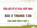 Bài 2 trang 136 SGK Ngữ văn 9 tập 1 