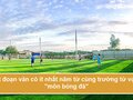 Viết đoạn văn có ít nhất năm từ cùng trường từ vựng môn bóng đá