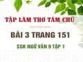 Bài 3 trang 151 SGK Ngữ văn 9 tập 1 
