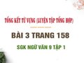 Bài 3 trang 158 SGK Ngữ văn 9 tập 1 