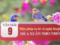 Biện pháp tu từ và nghệ thuật được sử dụng trong bài Mùa xuân nho nhỏ