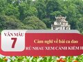 Cảm nghĩ về bài ca dao Rủ nhau xem cảnh Kiếm Hồ