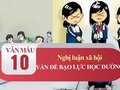 Nghị luận xã hội về vấn đề bạo lực học đường hiện nay