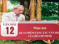 Phân tích quan điểm sáng tác văn học của Hồ Chí Minh