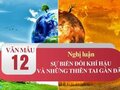 Nghị luận bàn về sự biến đổi khí hậu và những thiên tai gần đây