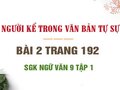 Bài 2 trang 192 SGK Ngữ văn 9 tập 1 
