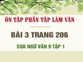 Bài 3 trang 206 SGK Ngữ văn 9 tập 1 