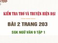 Bài 2 trang 203 SGK Ngữ văn 9 tập 1 