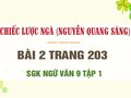 Bài 2 trang 203 SGK Ngữ văn 9 tập 1 (Chiếc lược ngà)