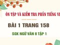 Bài 1 trang 158 SGK Ngữ văn 8 tập 1 