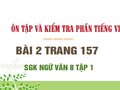 Bài 2 trang 157 SGK Ngữ văn 8 tập 1 
