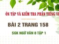 Bài 2 trang 158 SGK Ngữ văn 8 tập 1 