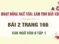 Bài 2 trang 166 SGK Ngữ văn 8 tập 1 
