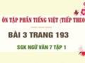 Bài 3 trang 193 SGK Ngữ văn 7 tập 1