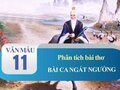 Phân tích Bài ca ngất ngưởng ngắn gọn nhất (có dàn ý)