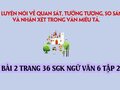 Bài 2 trang 36 SGK Ngữ văn 6 tập 2