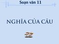 Soạn bài Nghĩa của câu