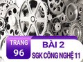 Bài 2 trang 96 SGK Công nghệ 11