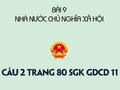 Câu 2 trang 80 SGK GDCD 11