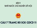 Câu 7 trang 80 SGK GDCD 11