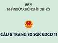 Câu 8 trang 80 SGK GDCD 11