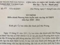Hải Phòng đề xuất bỏ môn thi tổ hợp vào lớp 10 năm 2021