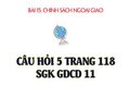 Câu 5 trang 118 SGK GDCD 11