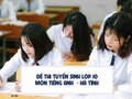 Đáp án đề thi vào lớp 10 môn Anh Hà Tĩnh 2024 - 2025