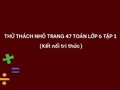 Thử thách nhỏ trang 47 Toán lớp 6 Tập 1 (Kết nối tri thức)