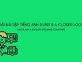 Tiếng Anh 8 Unit 8 A Closer Look 1