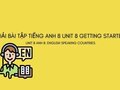 Tiếng Anh 8 Unit 8 Getting Started