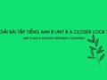 Tiếng Anh 8 Unit 8 A Closer Look 2
